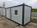 Eladó új konténer – 2,4 m x 6 m x 2,5 m – villanyszerelve,  PVC padlóval