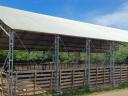 Acélvázas csarnok 17×30 eladó – fedeles lovarda, raktár, tároló