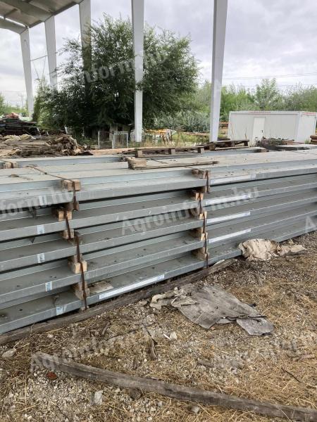 Lindab Z-200 / 2 mm acél szelemen horganyzott,  Hidegen hajlított U-acél 100x50x4,  3 fm