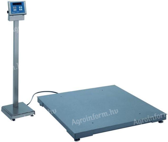 1500x1500 mm-es, 1500 kg / 0,5 kg hiteles elektronikus lapmérleg