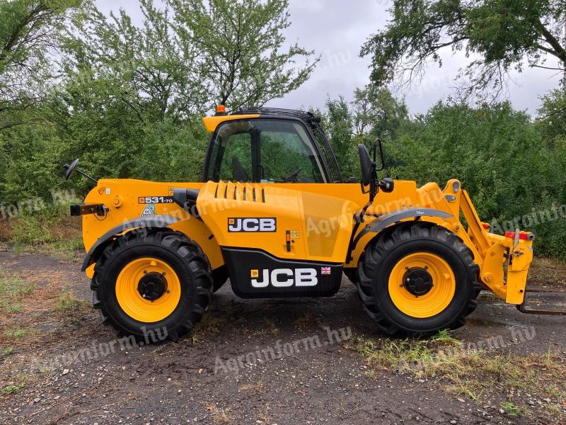 JCB 531-70 teleszkópos rakodógép, 598 üzemórával, újszerű állapotban eladó