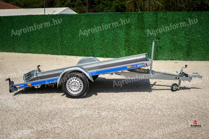 Új Vesta UNIPLATO 300 billenős UTÁNFUTÓ (750 kg) AKCIÓSAN csak 721.000 Ft