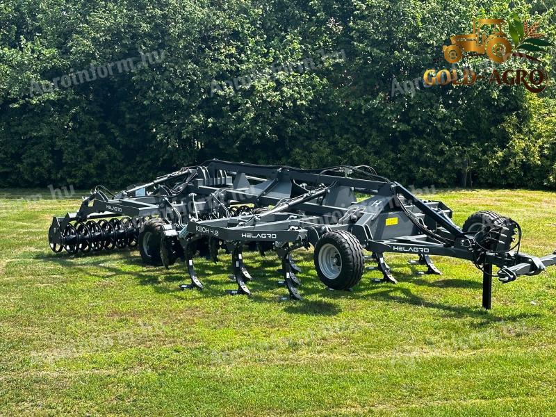 Új Helagro KBOH 4 m vontatott gruber dupla U hengerrel – erősített kapákkal
