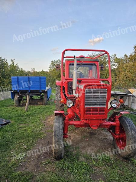 1971-es bukókeretes Mtz 50 traktor eladó EPL 3.5 pótkocsijával együtt