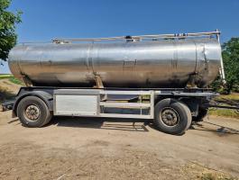 Saválló tartálykocsi 16400l  4 új gumiabroncsal nitrosol vagy víz szállításra