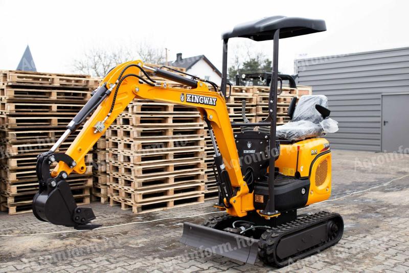 Minikotró 1200 kg KUBOTA motorral, 3 kanállal, szállítás az árban, garancia
