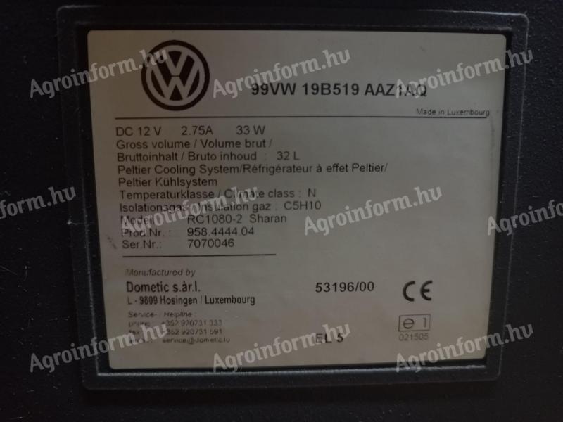 Gyári Volkswagen Sharan Seat Alhambra Ford Galaxy hűtőbox Hűtő