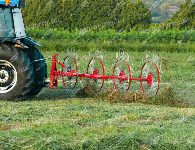 PÁLYÁZHATÓ! Rendsodró, rendkezelő, rendterítő 5 kerékkel 300 cm / FPM-SS 300-5