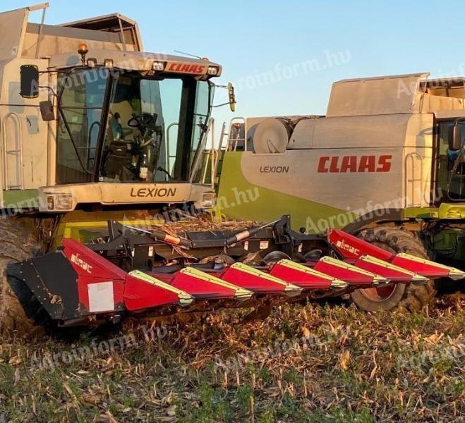 Olimac Drago NR6TR eladó kukoricaadapter, 6 soros, szárzúzós, Claas Lexion adaptációval