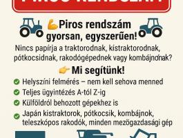 Piros rendszám gyorsan, egyszerűen!