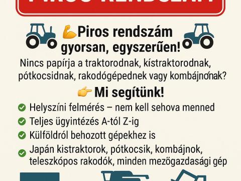 UTOLSÓ HÉT AMIKOR VÁRJUK A JELENTKEZŐKET Piros rendszám gyorsan, egyszerűen! UTOLSÓ HÉT AMIKOR VÁRJUK A JELENTKEZŐKET Piros rendszám gyorsan, egyszerűen!