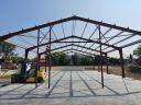18 x 30 x 4,5 m új acélszerkezet csarnokhoz eladó