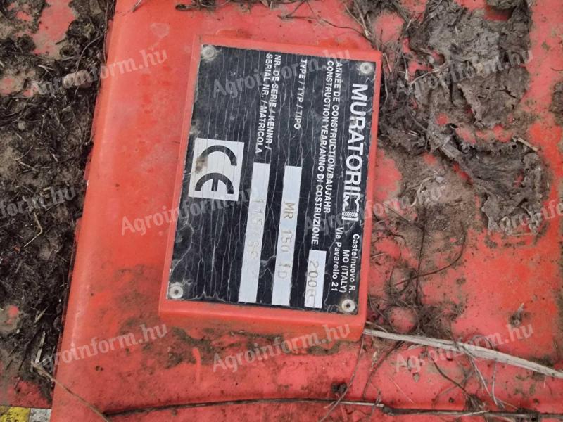 Muratori MR150 hidraulikus kasza adapter, szárzúzó