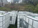 Eladó 1000 literes IBC tartály több darab, alsó csappal