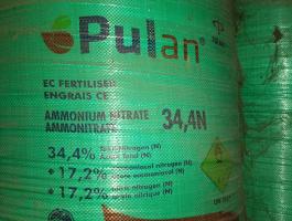 Eladó Pulan 34% ammónium-nitrát műtrágya síkosság mentesítésre is alkalmas