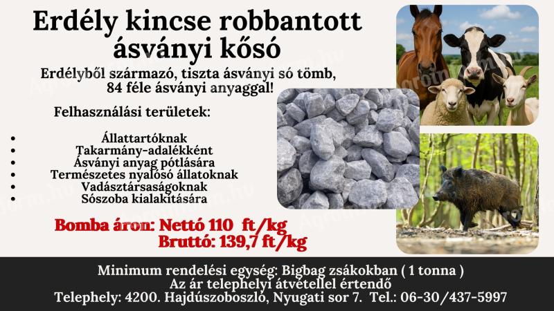 ‼️Eladó Robbantott Kősó‼️