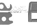 Pótkocsi oldalpánt alsó/felső nyitású