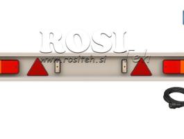 Utánfutó ütköző TÜV modell lámpákkal 2150 mm