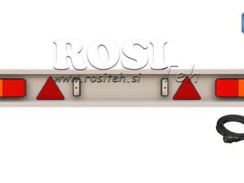 Utánfutó ütköző TÜV modell lámpákkal 2150 mm Utánfutó ütköző TÜV modell lámpákkal 2150 mm