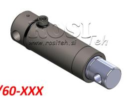 Hidraulikus henger MONO 70/60, lökethossz: 100–1000 mm