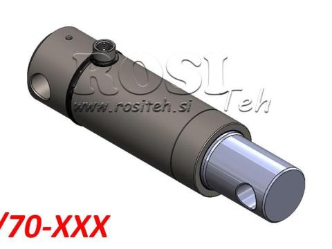 Hidraulikus henger MONO 80/70, lökethossz: 100–1000 mm Hidraulikus henger MONO 80/70, lökethossz: 100–1000 mm
