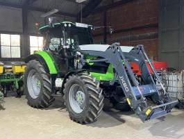 Deutz Fahr 5120P traktor eladó homlokrakodóval,  új gumikkal,  friss műszakival