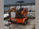 Force 210 mini árokásó Komondor pótkocsival eladó