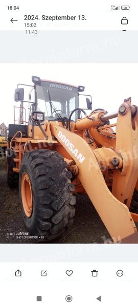 Doosan homlokrakodó, 2014, szép állapotban