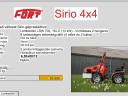 Fort Sirio extra keskeny ültetvény traktor 4x4