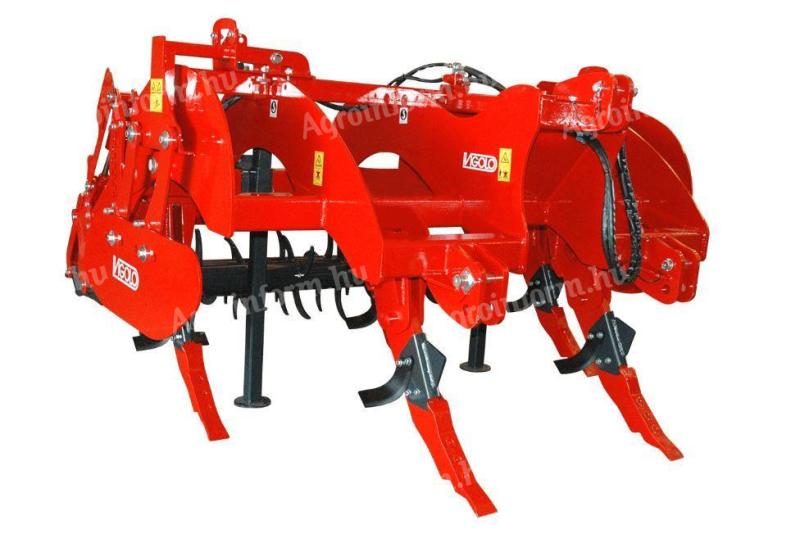 Talajlazító Vigolo Rip 950/5 ötkéses, hidraulikus mélységállítással, dupla tarajos hengerrel