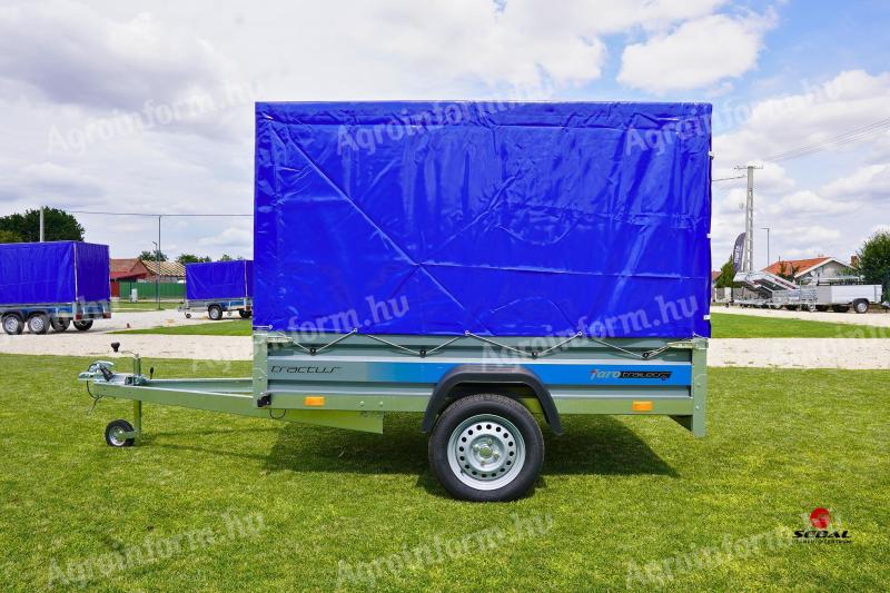 Csak októberben új Faro Tractus 220 utánfutó ponyvával (160cm) és rendszámmal csak br. 668.000 Ft