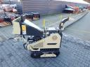 Új SZ130 típusú gumitalpas faaprító gép,  önjáró ágdaráló,  automata behúzóval,  Briggs&Stratton motorral,  13 cm átmérőig