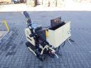 Új SZ130 típusú gumitalpas faaprító gép,  önjáró ágdaráló,  automata behúzóval,  Briggs&Stratton motorral,  13 cm átmérőig