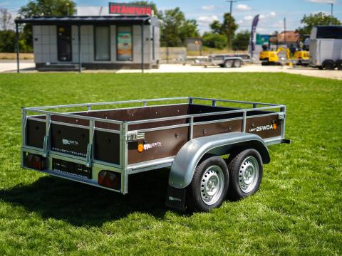 Csak október 31-ig! Új Vesta FF-250 fa oldalfalas utánfutó rendszámmal 659.000 Ft helyett csak br. 589.000 Ft