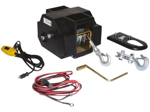 Elektromos 12V csörlő, 1360 kg / 2720 kg terhelésű, 12V autócsörlő, 9 m acélsodrony, Güde 1800/12V járműcsörlő Elektromos 12V csörlő, 1360 kg / 2720 kg terhelésű, 12V autócsörlő, 9 m acélsodrony, Güde 1800/12V járműcsörlő
