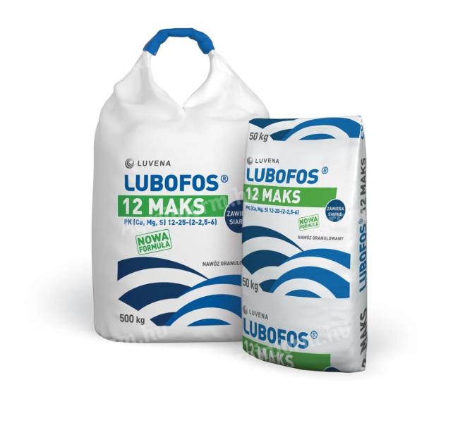 Lubofos PK (Ca,  Mg,  S) 12-25-(2-2, 5-6) 500 kg/big bag