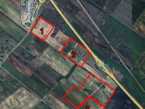 Örkény 47 hektár beépítetlen ipari telek kiváló közművesítettséggel logisztikai és gazdasági célokra