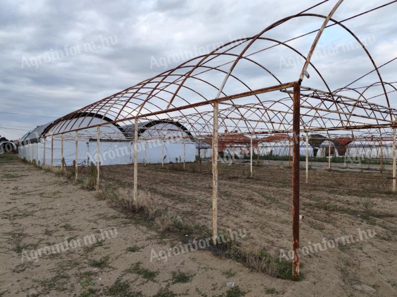 300 m2-es vas fóliasátor váz Zákányszéken