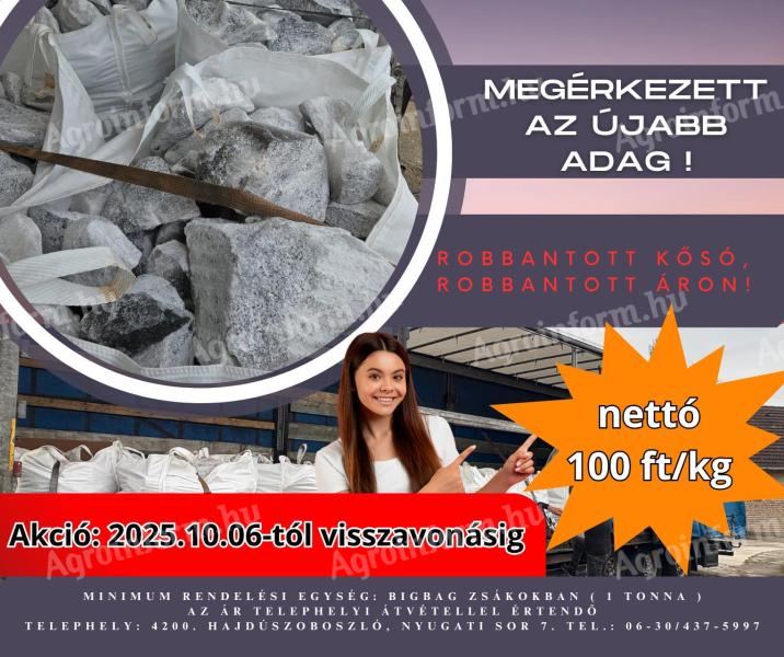 Robbantott kősó kedvező áron