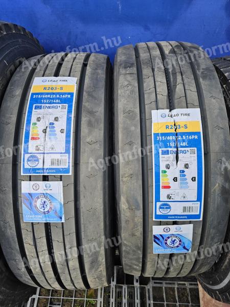 315/60R22,5 LEAO (szerb gyártmányú) új első TGK gumi akció