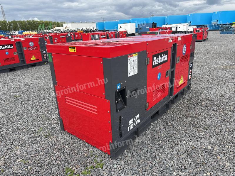 Új Ashita LG110 generátor-aggregátor – 110 kVA, dízelmotorral
