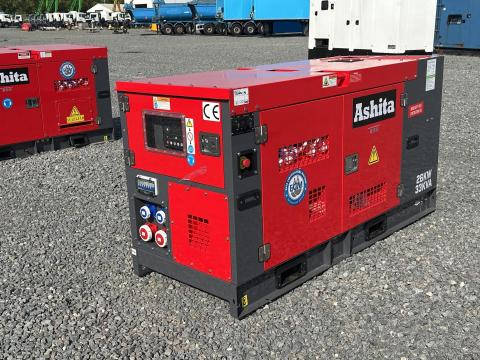 Új Ashita LG50 generátor-aggregátor 33 kVA 3 fázisú dízelmotorral Új Ashita LG50 generátor-aggregátor 33 kVA 3 fázisú dízelmotorral