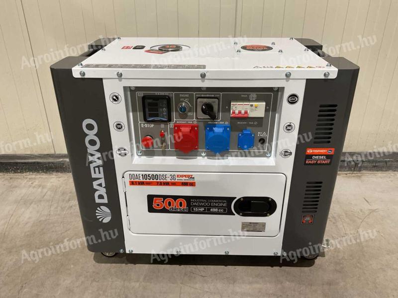 Új Daewoo DDAE10500DSE-3G generátor-aggregátor