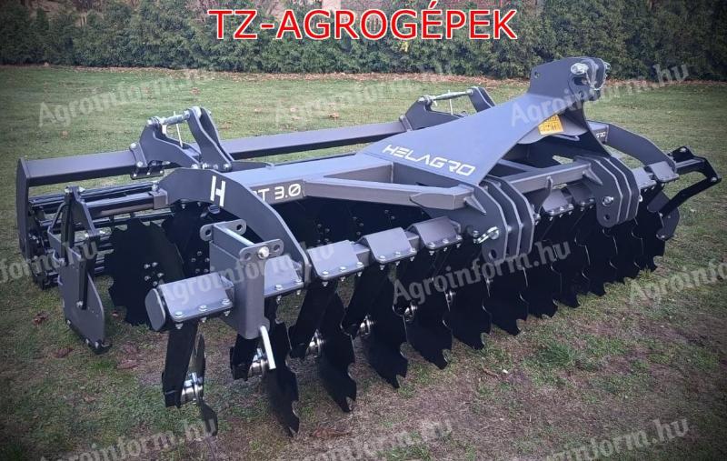 HELAGRO BT típusú fix vázas, függesztett rövidtárcsák több méretben