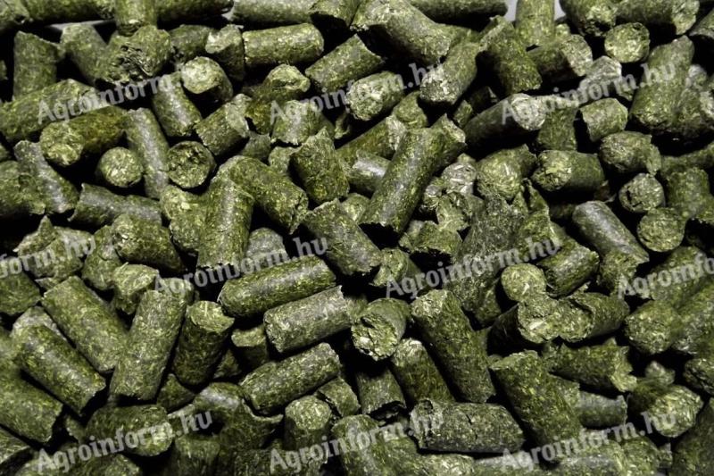 Biokontroll ökológiai lucernapellet magas fehérjetartalommal, nagy tételben – 2025-ös betakarítás, 400 tonna készleten