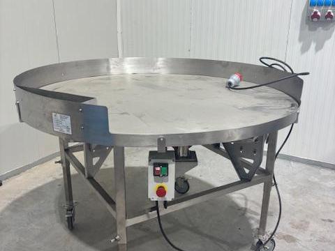 ÚJ INOX ÉLELMISZERIPARI ELEKTROMOS FORGÓASZTAL ELADÓ