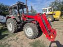 MTZ 892.2 traktor kiváló állapotban Blackbull JX80 homlokrakodóval, klímával
