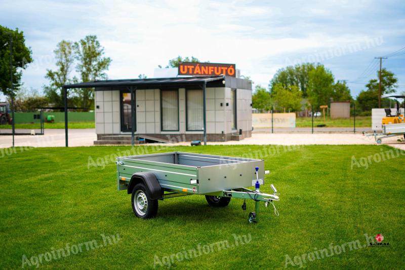 Új német Stema Opti 750 kg-os (2x1m) utánfutó csak br. 339.000 Ft