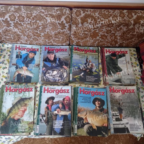 Magyar horgász archív lapszámai 70db. 2004 - 2013