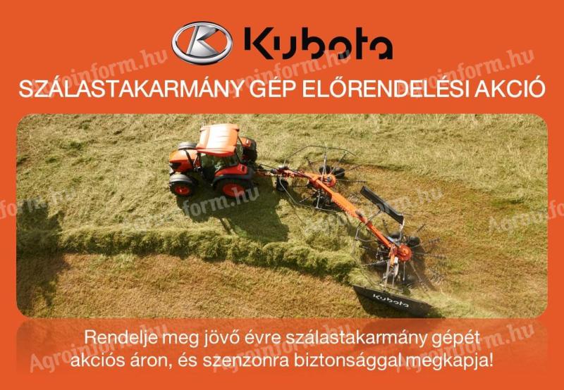 Kubota tárcsás kaszák – előrendelési akció